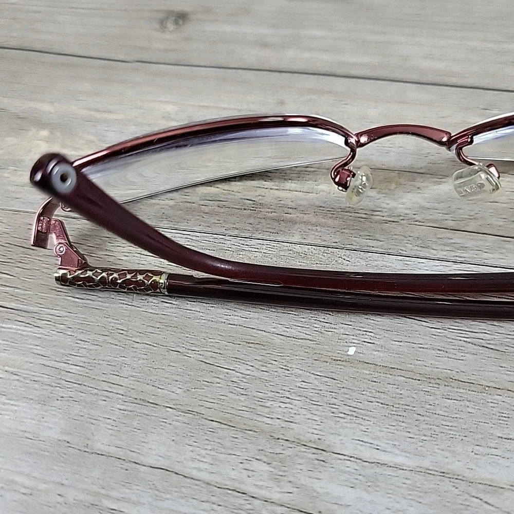 Coach Eyeglasses FRAMES ONLY‎ Womens Red Gertie 242 Bordeaux 53-16-135